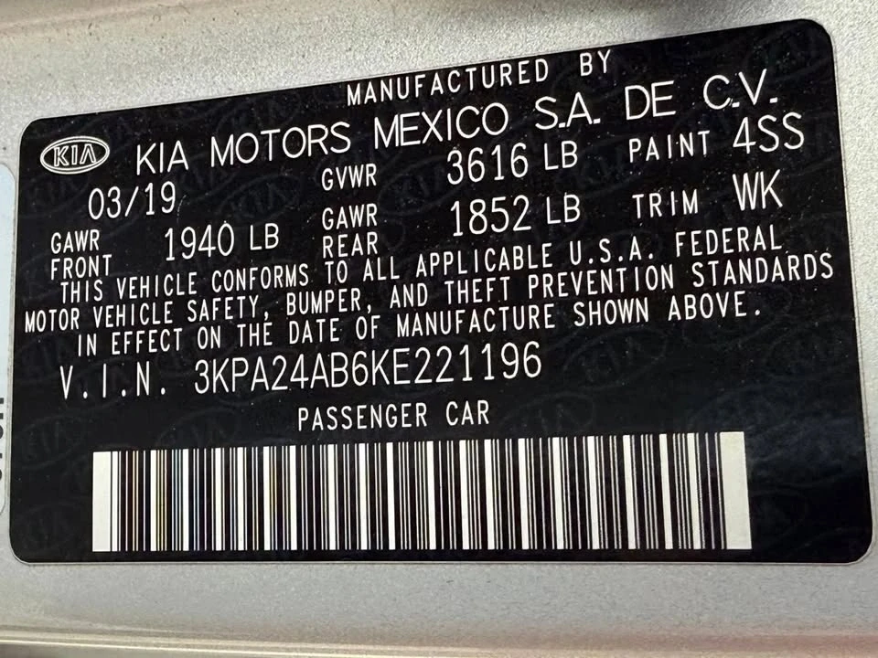 2019 Kia Rio - Image 18 of 18