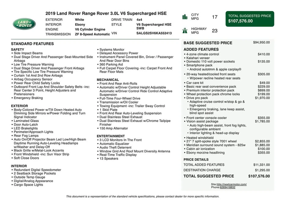 2019 Land Rover Range Rover L405 - Image 2 of 19