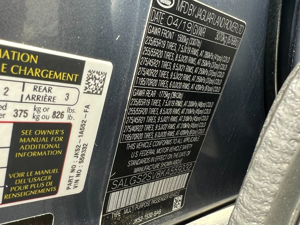 2019 Land Rover Range Rover L405 - Image 11 of 29
