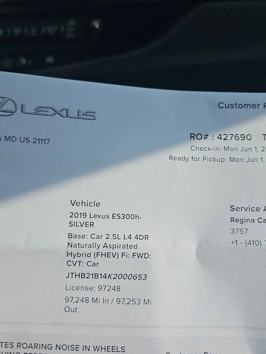 2019 Lexus ES 7th Gen - Image 12 of 12