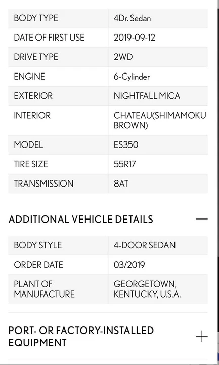 2019 Lexus ES 7th Gen - Image 13 of 18
