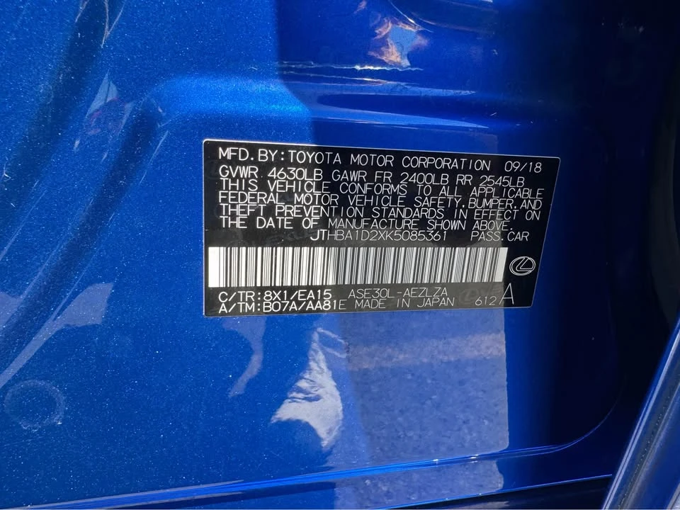 2019 Lexus IS 3rd Gen - Image 18 of 18