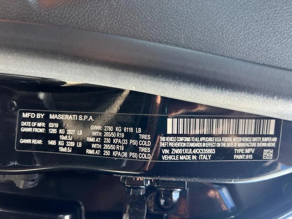 2019 Maserati Levante - Image 12 of 27