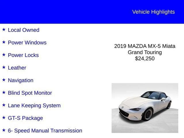 2019 Mazda ND MX-5 Miata - Image 2 of 16