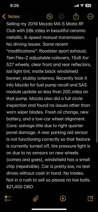 2019 Mazda ND MX-5 Miata - Image 18 of 18