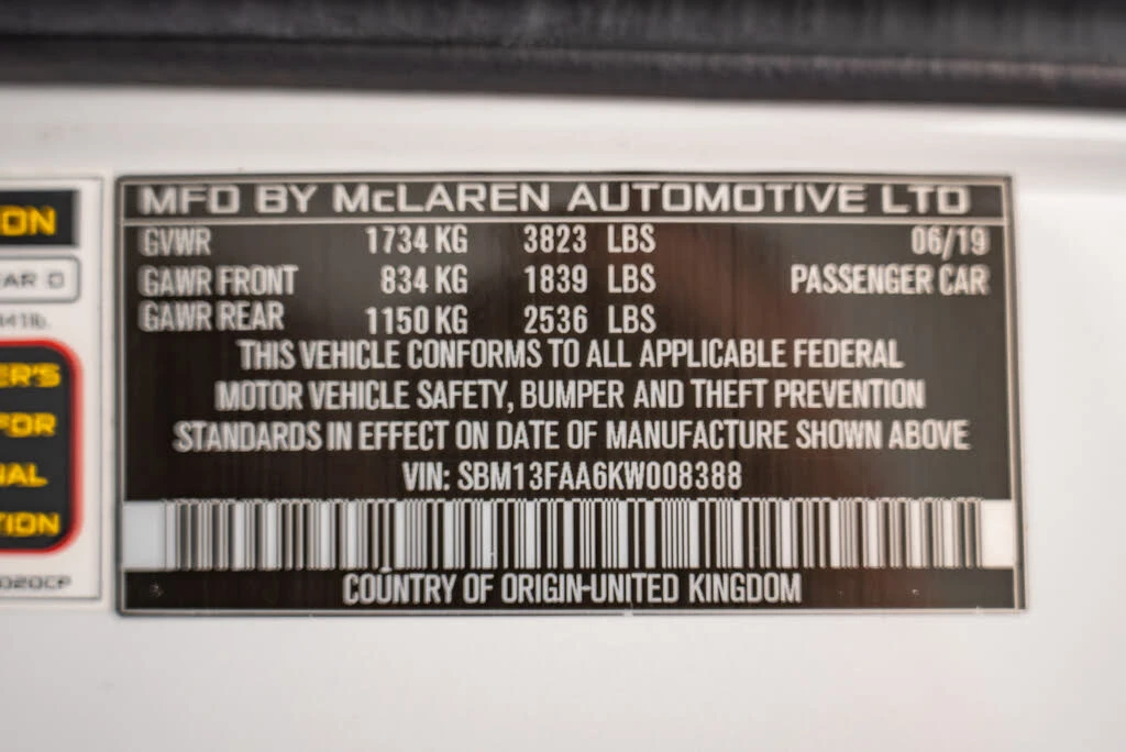 2019 McLaren 570S Spider - Image 21 of 21