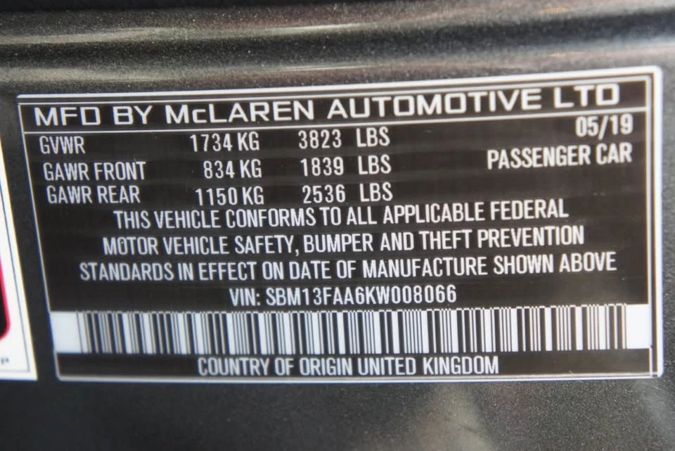 2019 McLaren 570S Spider - Image 19 of 20