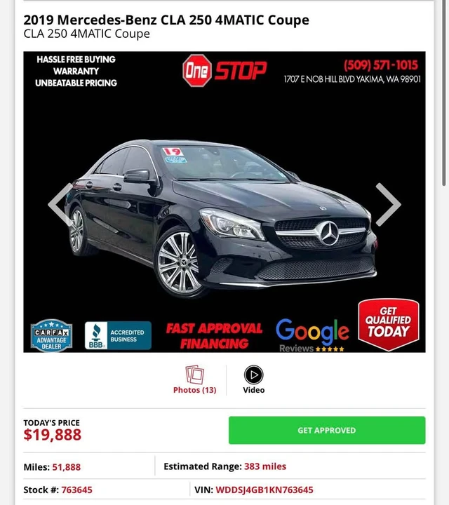 2019 Mercedes-Benz C117 CLA - Image 9 of 9