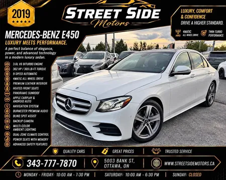 2019 Mercedes-Benz E-Class E450 4MATIC
