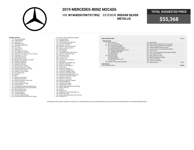 2019 Mercedes-Benz VS30 Sprinter - Image 3 of 20