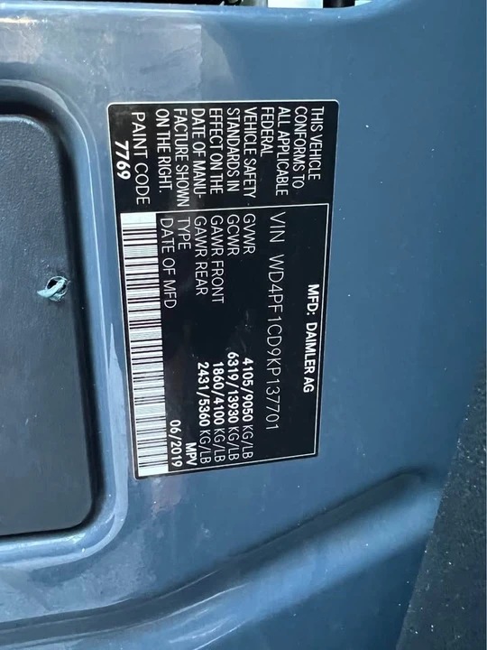 2019 Mercedes-Benz VS30 Sprinter - Image 20 of 20