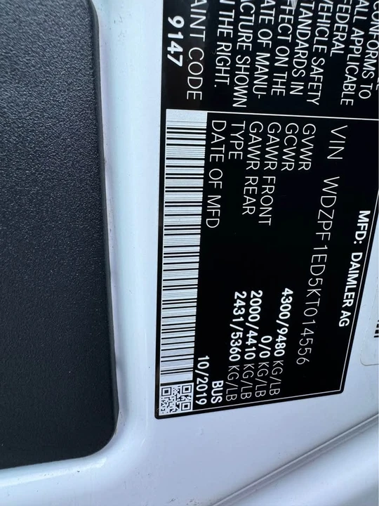 2019 Mercedes-Benz VS30 Sprinter - Image 19 of 19