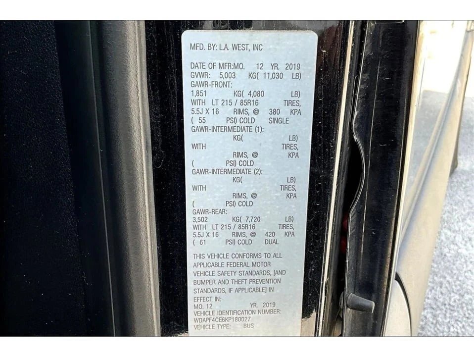 2019 Mercedes-Benz VS30 Sprinter - Image 17 of 17