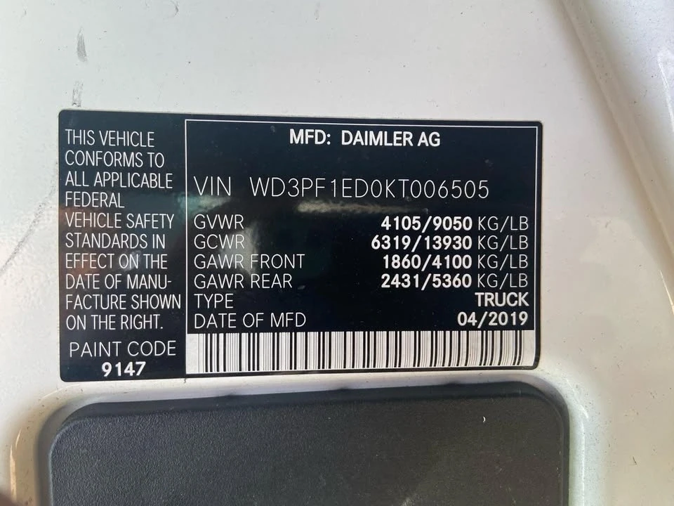 2019 Mercedes-Benz VS30 Sprinter - Image 4 of 13