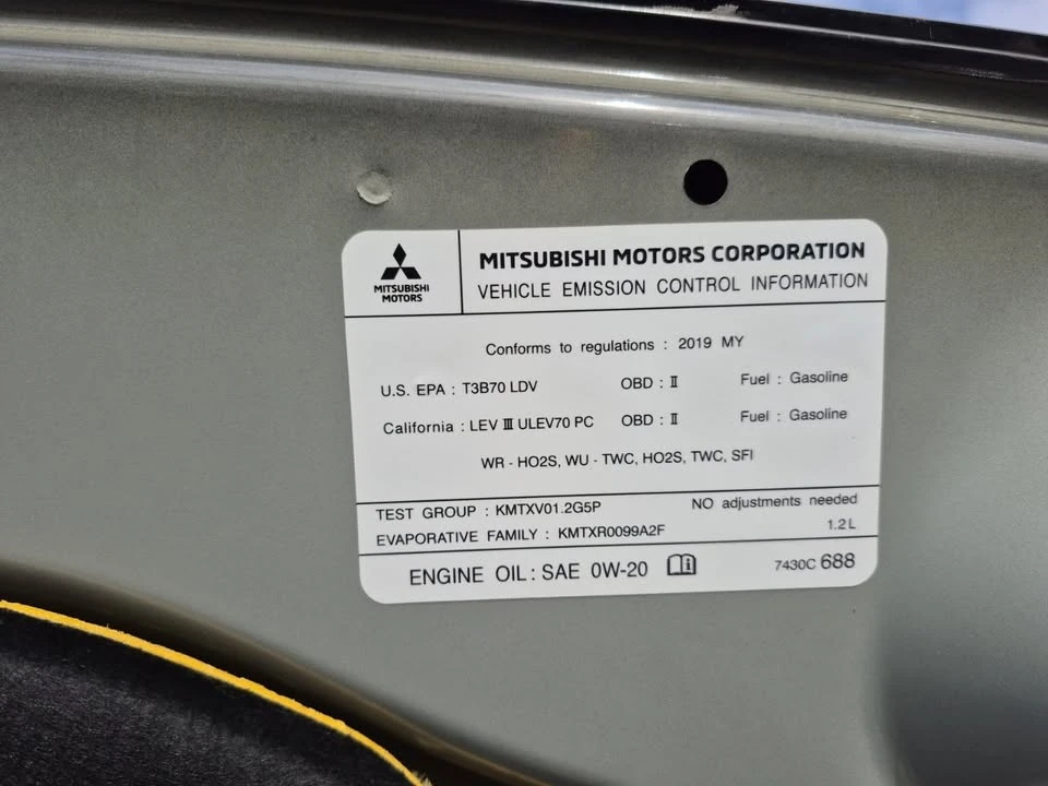 2019 Mitsubishi Mirage 6th Gen - Image 7 of 7