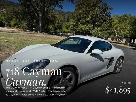 2019 Porsche 718 Cayman Cayman