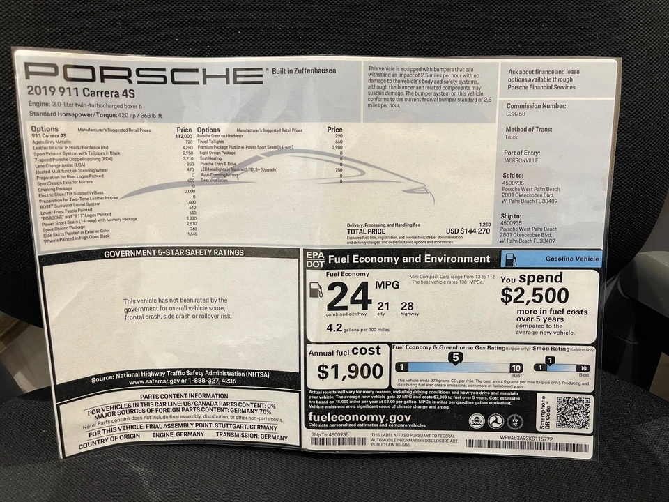 2019 Porsche 991 Carrera 4S - Image 12 of 16