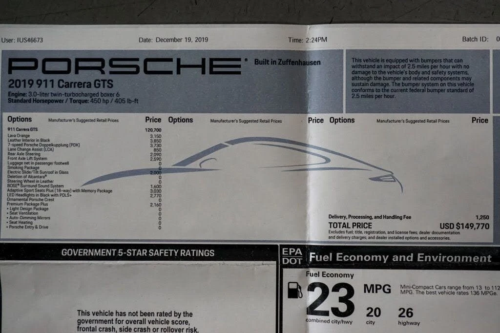 2019 Porsche 991 Carrera GTS - Image 14 of 31