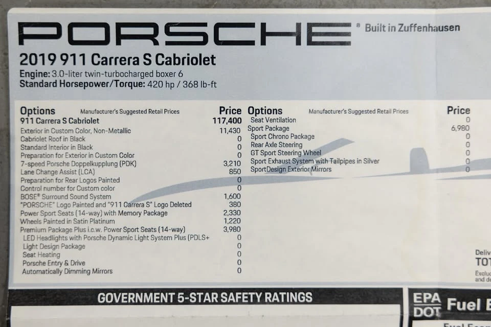 2019 Porsche 991 Carrera S - Image 19 of 19