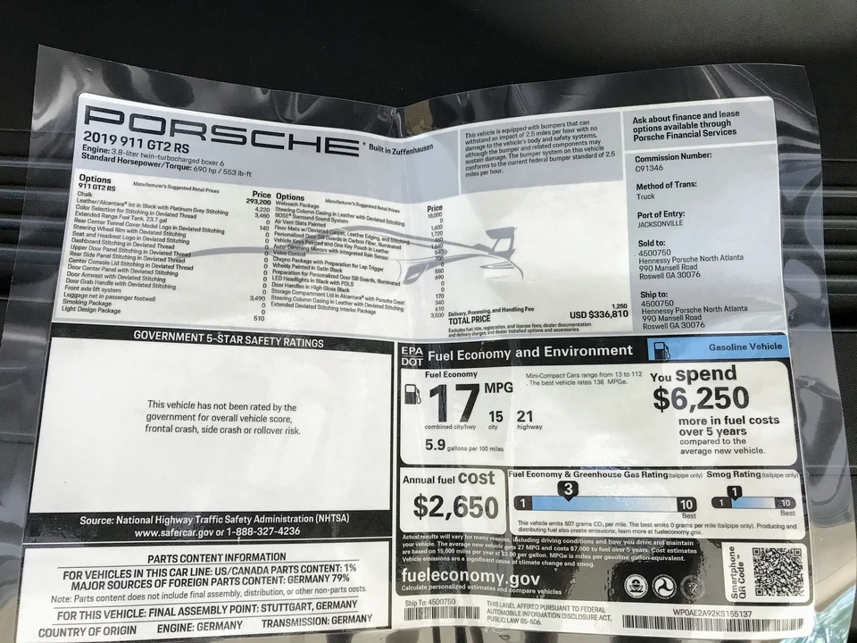 2019 Porsche 991 GT2 RS - Image 23 of 24