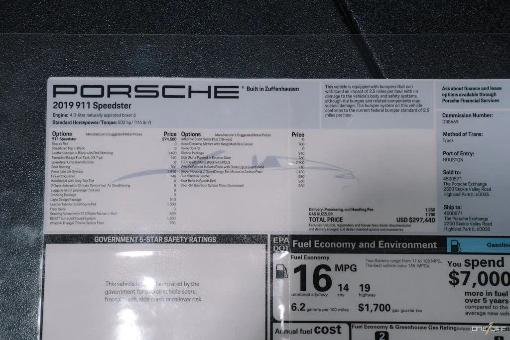 2019 Porsche 991 Speedster - Image 4 of 31