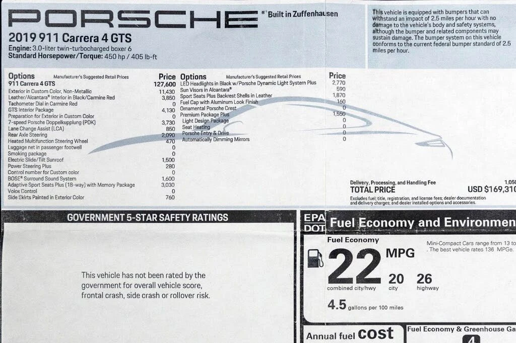2019 Porsche 991 Carrera - Image 2 of 31
