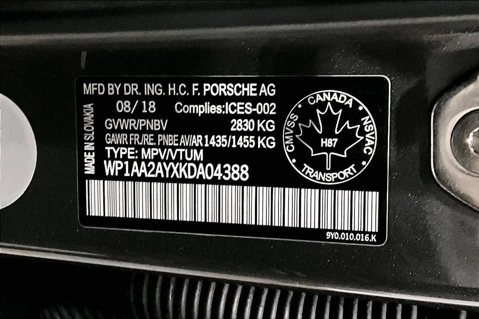 2019 Porsche 9Y0/9Y3 Cayenne - Image 16 of 16