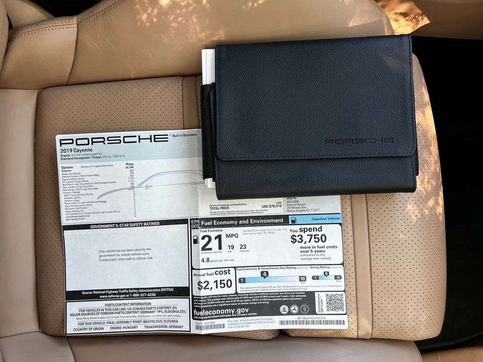 2019 Porsche 9Y0/9Y3 Cayenne - Image 24 of 26