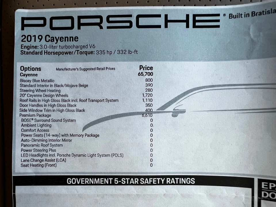 2019 Porsche 9Y0/9Y3 Cayenne - Image 26 of 26