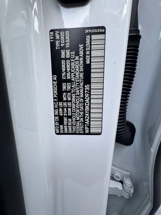 2019 Porsche 9Y0/9Y3 Cayenne - Image 19 of 20