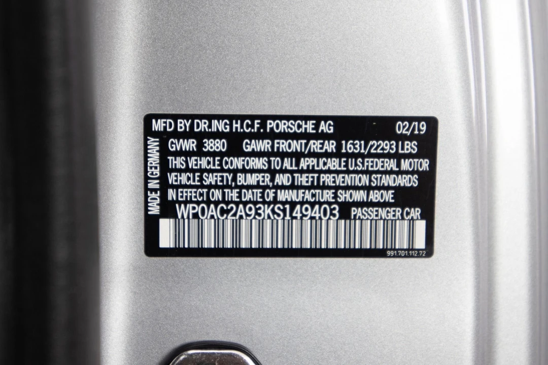 2019 Porsche 991 GT3 - Image 28 of 31