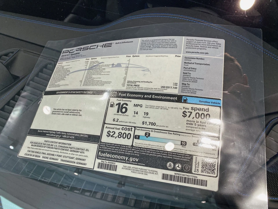 2019 Porsche 991 Speedster - Image 11 of 12
