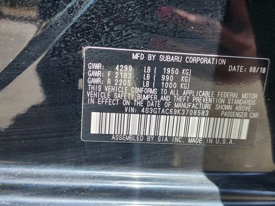 2019 Subaru Impreza 5th Gen - Image 20 of 20