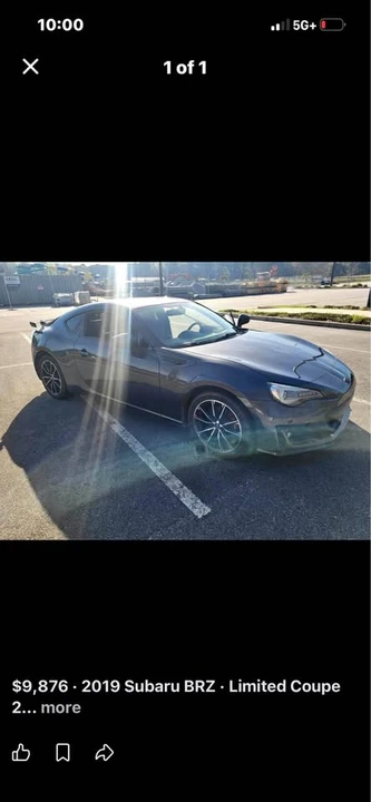 2019 Subaru BRZ 1st Gen - Image 2 of 2