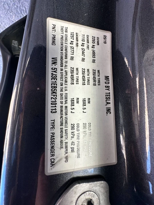2019 Tesla Model 3 - Image 16 of 19