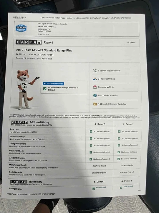 2019 Tesla Model 3 - Image 3 of 17
