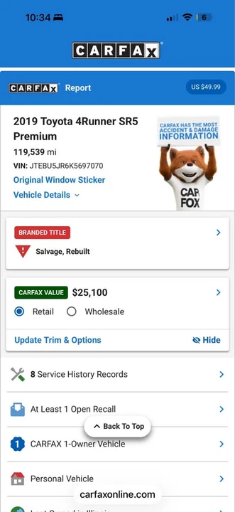 2019 Toyota 4Runner 5th Gen - Image 11 of 11