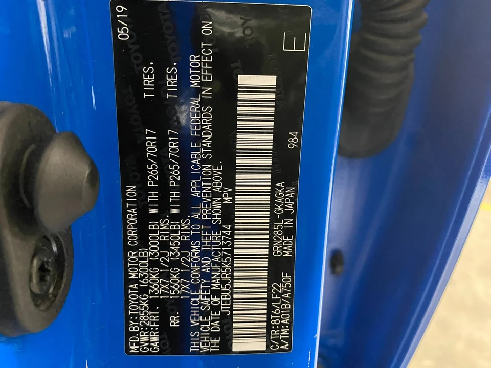 2019 Toyota 4Runner 5th Gen - Image 11 of 11