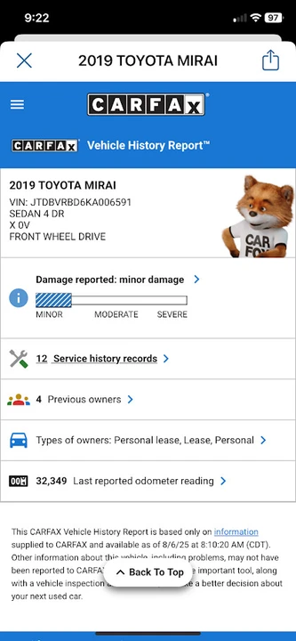 2019 Toyota Mirai - Image 17 of 20
