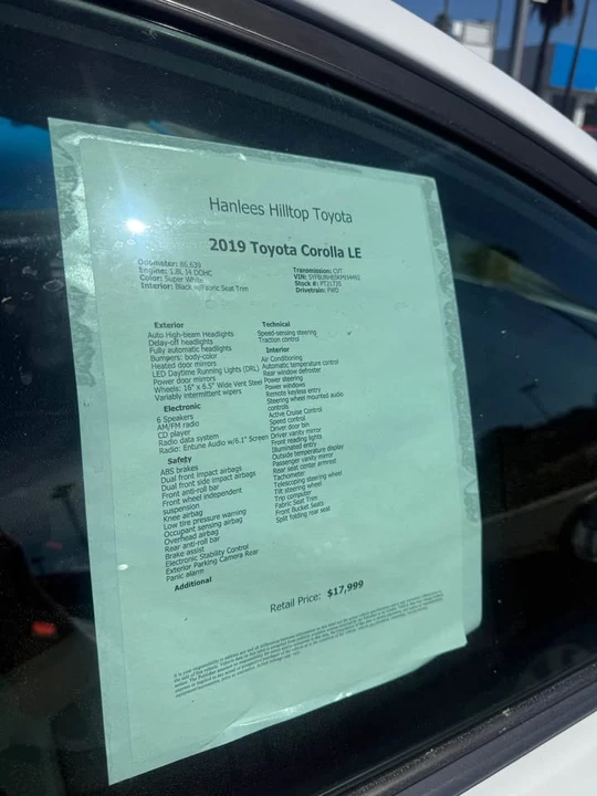 2019 Toyota Corolla 12th Gen - Image 2 of 3