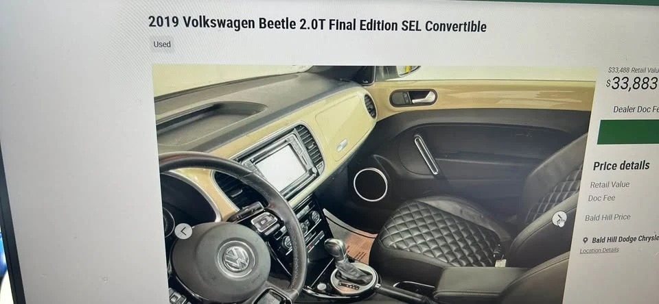 2019 Volkswagen A5 Beetle - Image 10 of 12
