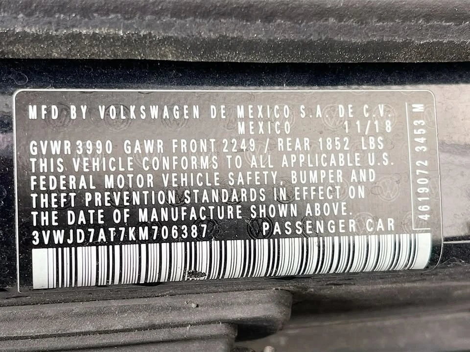 2019 Volkswagen A5 Beetle - Image 20 of 20