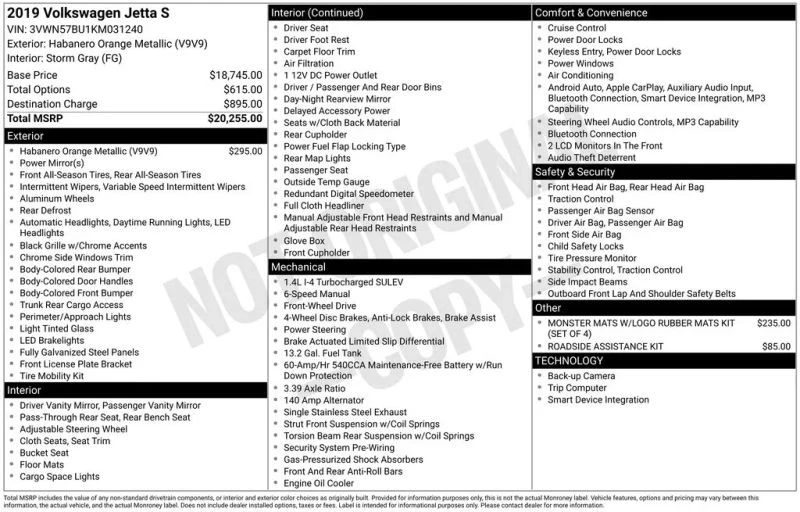 2019 Volkswagen A7 Jetta - Image 3 of 12