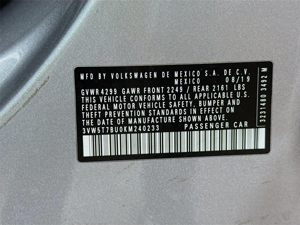 2019 Volkswagen A7 Jetta - Image 14 of 14