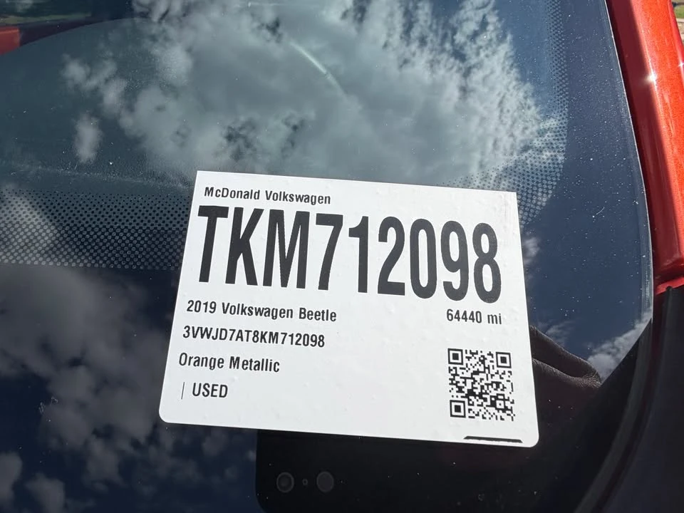 2019 Volkswagen A5 Beetle - Image 9 of 14