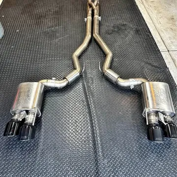 Shelby GT500 Cat-Back Exhaust System ATAK with Black Chrome Tips