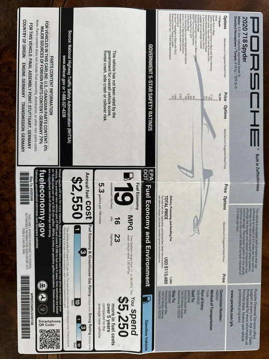 2020 Porsche - Image 8 of 8