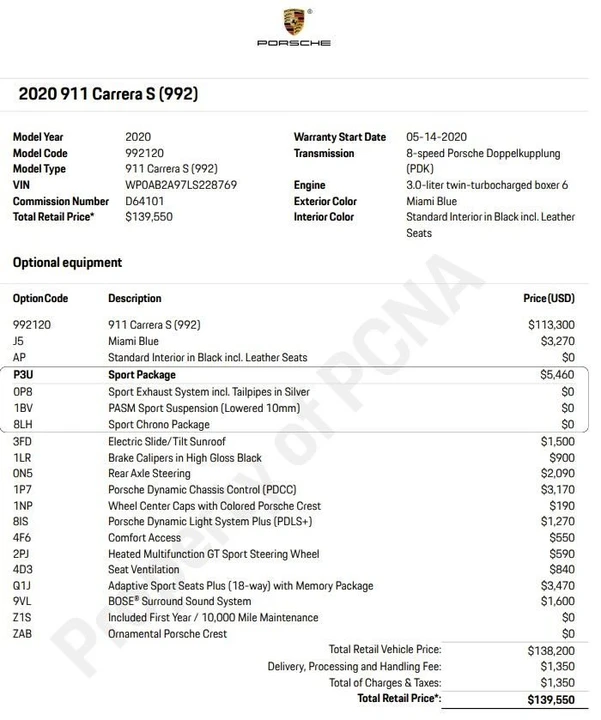 2020 Porsche 992 Carrera S - Image 2 of 15