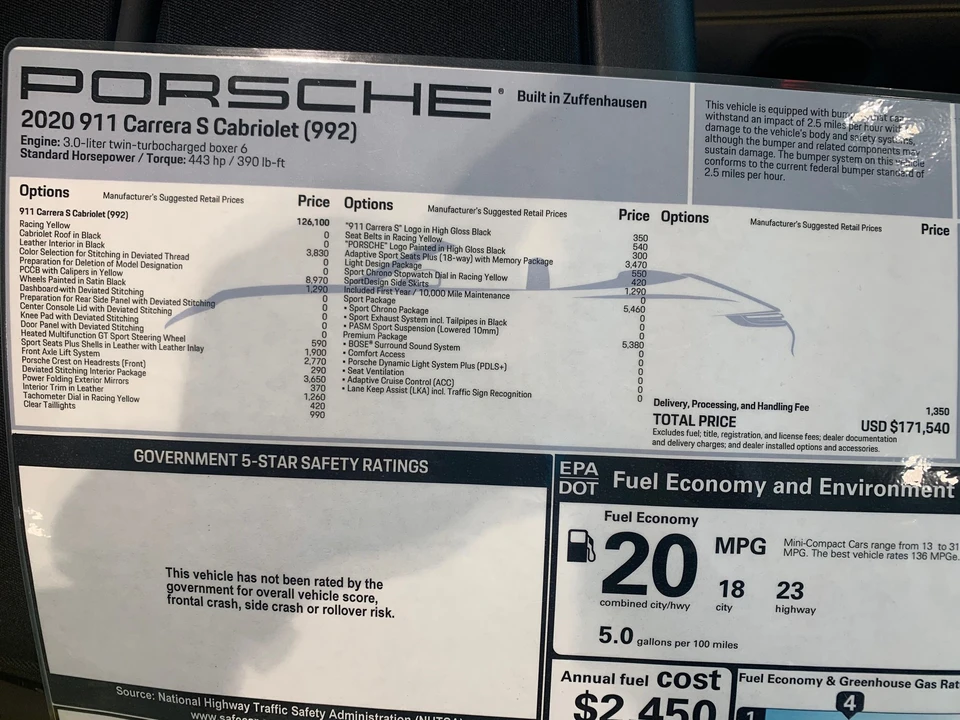 2020 Porsche 992 Carrera S - Image 20 of 20