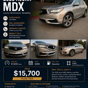 2020 Acura MDX Technology Package